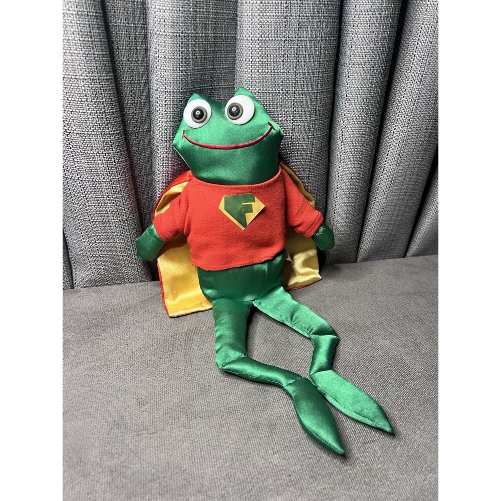 VTG Hubbell The Croakettes 14 inch Super Frog Plush Stuffed Animal Toy 1983